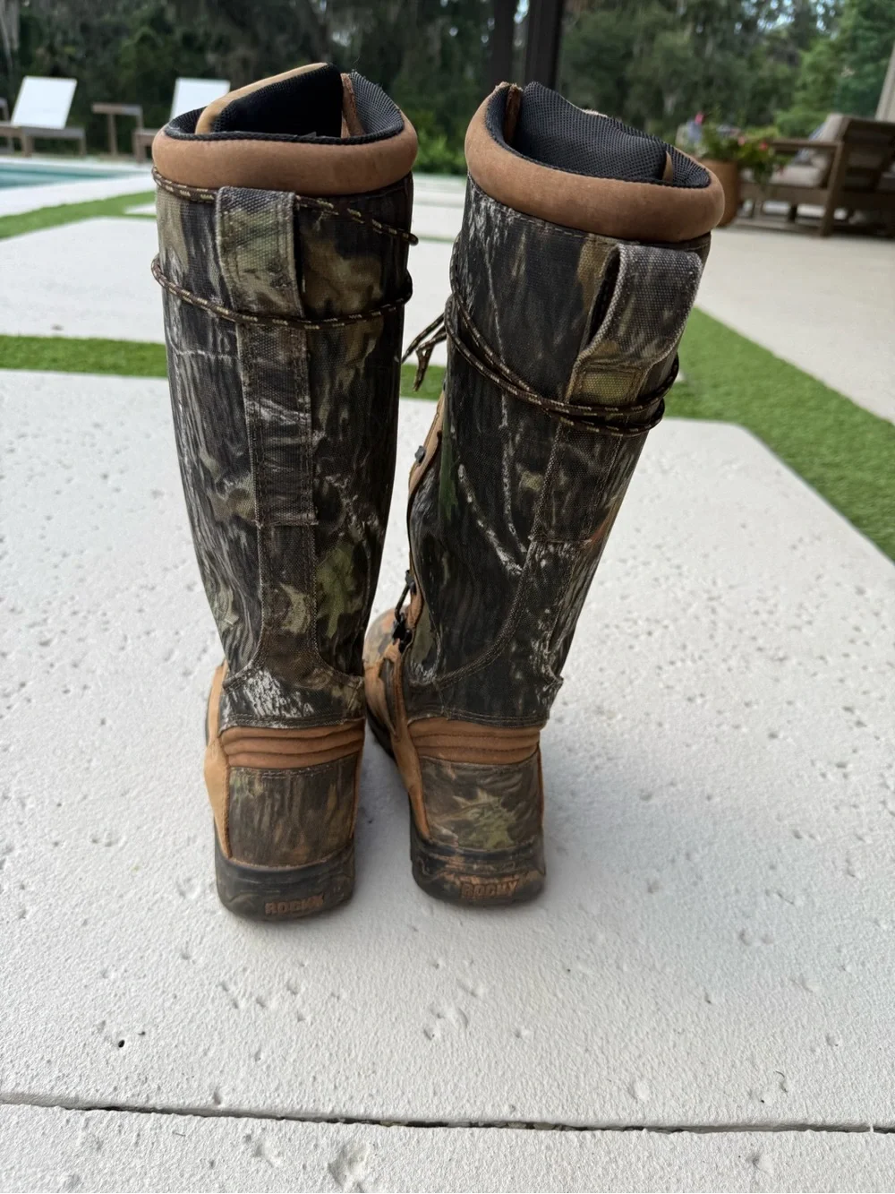 Rocky ProLight Camo Lace-Up Waterproof Snake Proof Boots Size 5.5